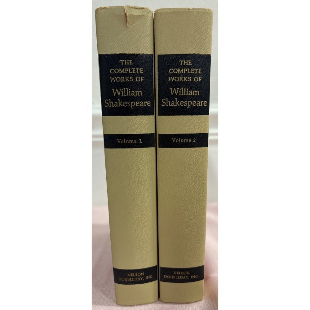 The Complete Works Of William Shakespeare Volume 1 & 2 Hardcover Set By Nelson